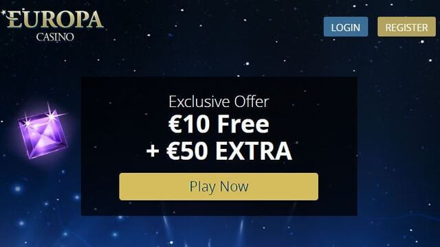 бонусы EUROPA Casino $10
